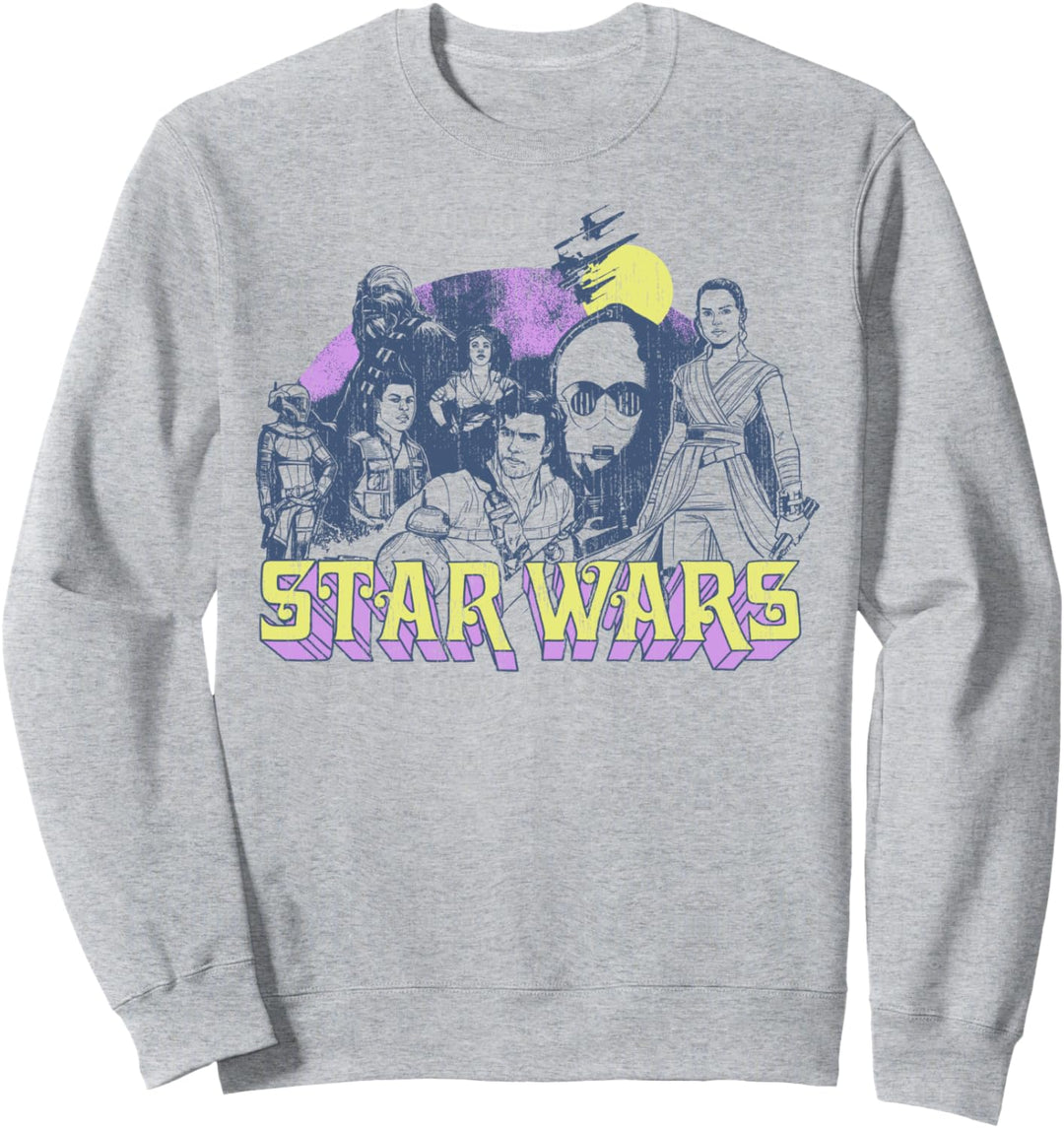Star Wars: The Rise Of Skywalker Group Shot Logo Sweatshirt