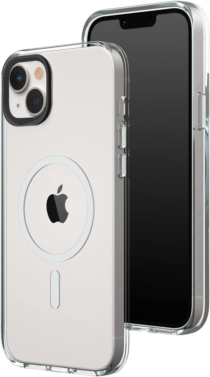 RhinoShield Clear Case kompatibel mit MagSafe für [iPhone 14 Plus]|Überragende Magnetstärke, Vergilb