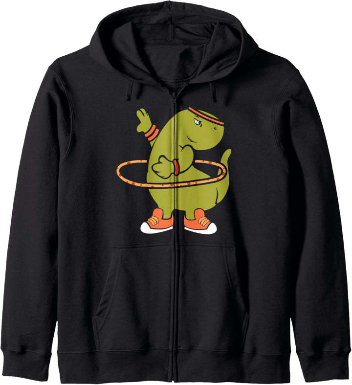 Hula Hup Dino Dinosaurier T Rex Hooping Hullern Kapuzenjacke
