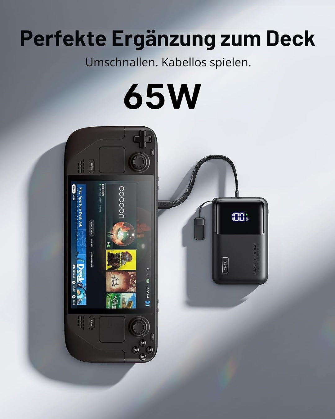 INIU Laptop Power Bank, Klein 65W PD3.0 20000mAh Hochkapazität Powerbank, USB-C EIN &amp; Ausgang Extern