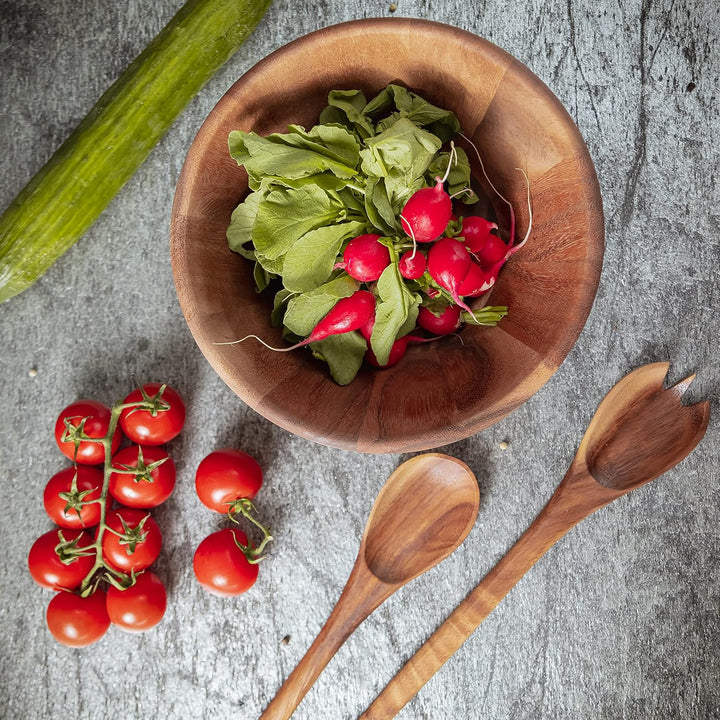Cilio Olivenholz Salatbesteck 30 cm, Braun