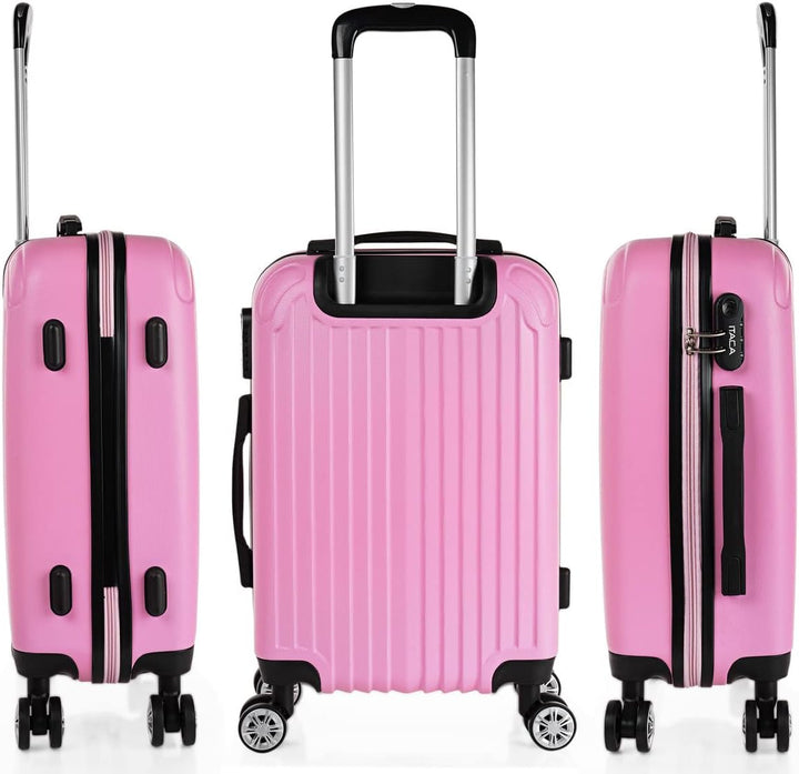 ITACA - Trolley Handgepäck Cabin Trolley Koffer Reisekoffer Hartschalenkoffer mit Zahlenschloss - Ka