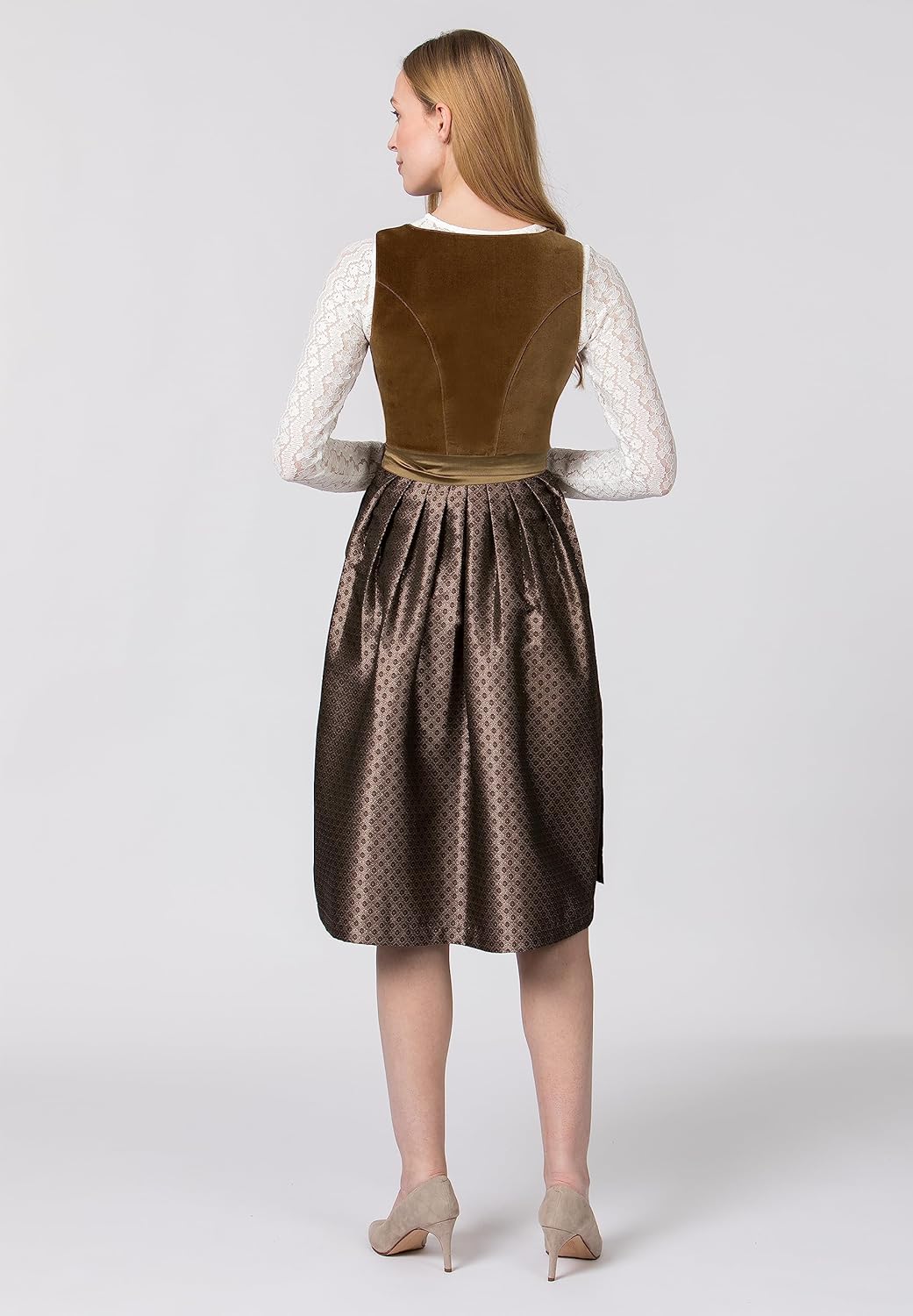 Stockerpoint Damen Dirndl Isola Kleid für besondere Anlässe 38 Olive, 38 Olive