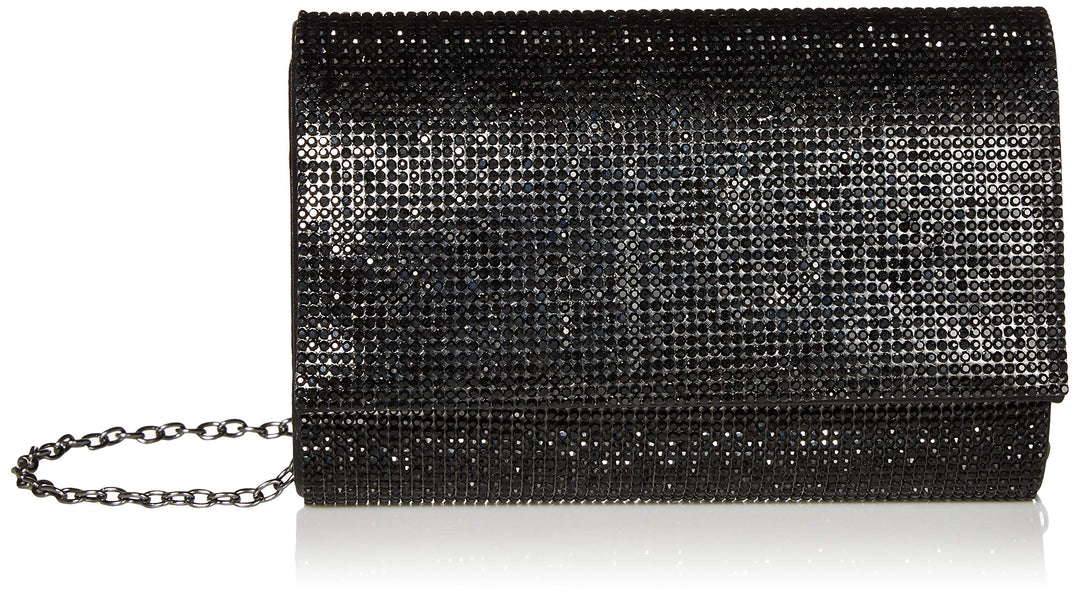 Jessica McClintock Damen Alexis Sparkle and Shine Clutch, Einheitsgrösse Schwarz, Schwarz