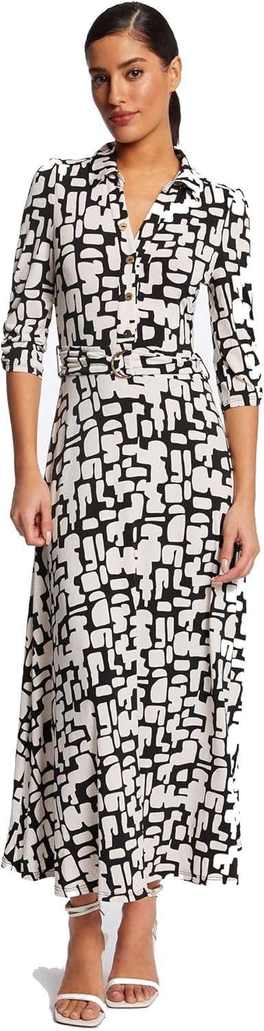 Morgan Damen Robe 38 Offwhite/Schwarz, 38 Offwhite/Schwarz