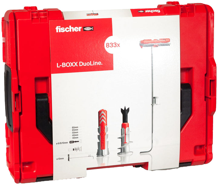 fischer DuoLine in der handlichen L-BOXX, 770 x DuoPower, 45 x DuoBlade und 18 x DuoTec in verschied