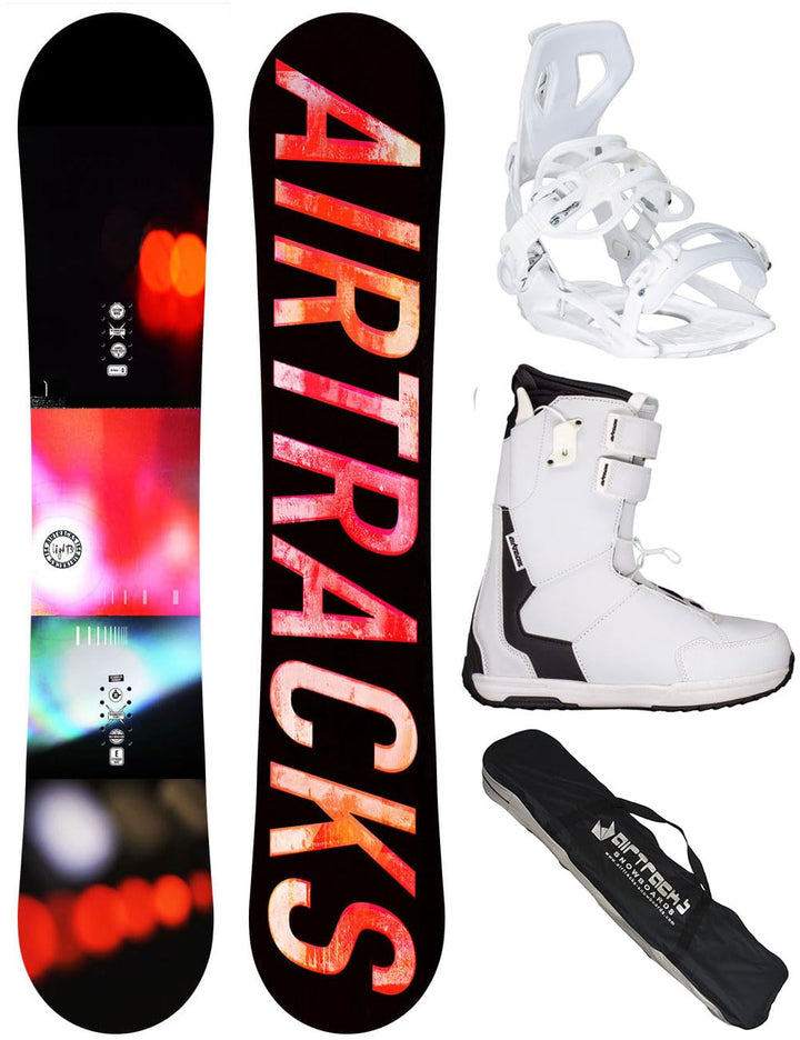 Airtracks Damen Snowboard-Set Lights Rocker + Bindung Master W Fastec + Boots + Sb Bag 138 144 147 1