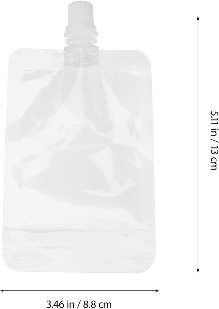 Hemoton 100 ml Trinkflaschen, transparent, wiederverwendbar, mit einem Trichter 31 Stück