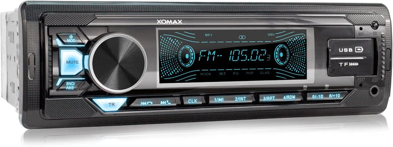 XOMAX XM-R281 Autoradio mit RDS, FM, Bluetooth Freisprecheinrichtung, USB, SD, MP3, ID3, AUX-IN, USB