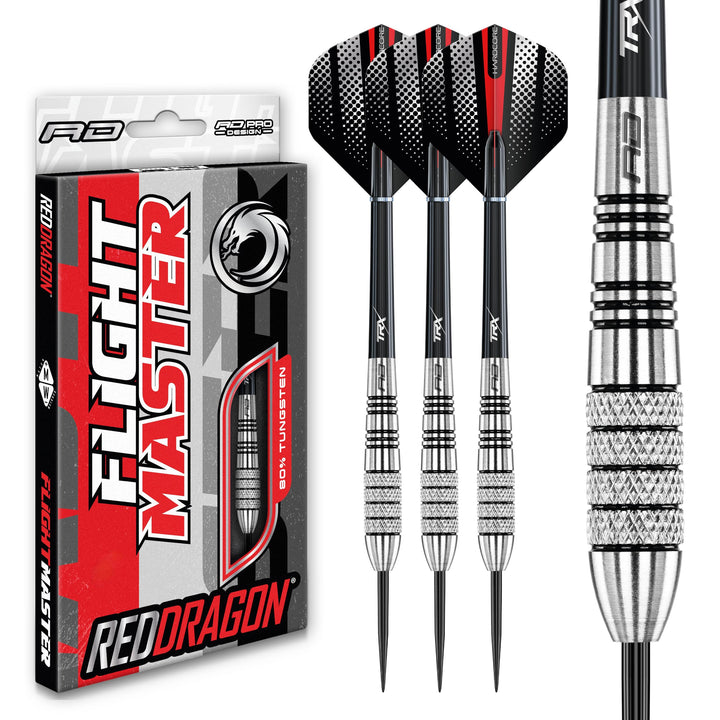 RED DRAGON Sidewinder 23 Gramm Wolfram Darts-Set mit Flights und Stielen
