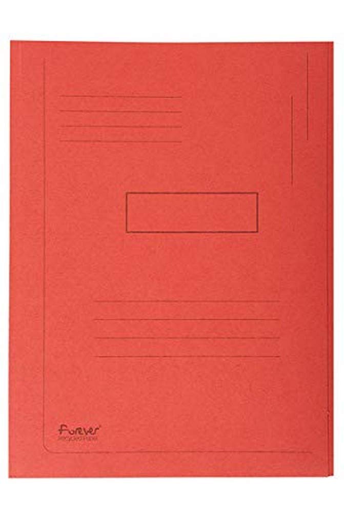 Exacompta 445003E Packung mit 50 Aktenmappen Forever, 2 Klappen (aus recyceltem Karton 280g/qm, umwe