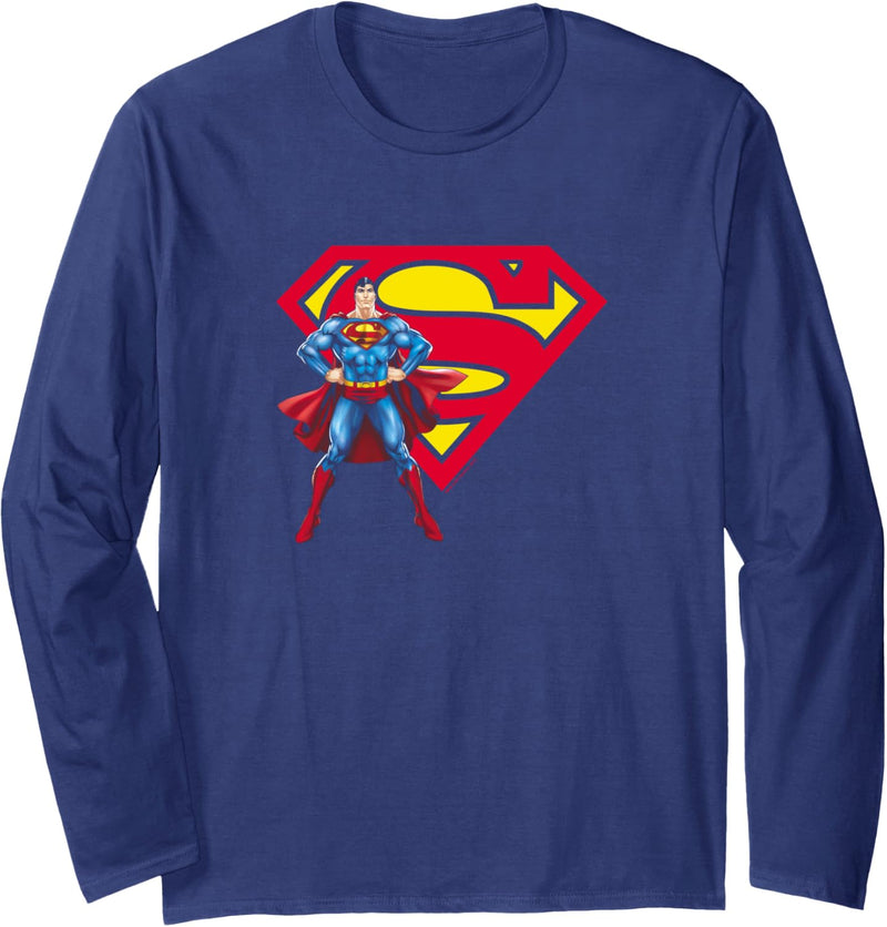 Superman & Logo Langarmshirt