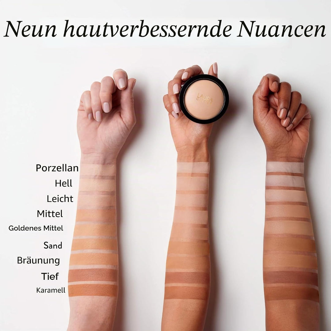 LAURA GELLER NEW YORK Baked Double Take Puder Makeup, Porcelain, Langanhaltende Make Up Puder Founda