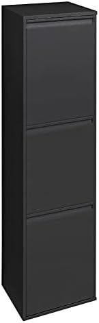 ARREGUI Basic CR306-B Mülltrennsystem aus Stahl | 3 Fächer Mülleimer für die Küche | 3 Fach Abfallei