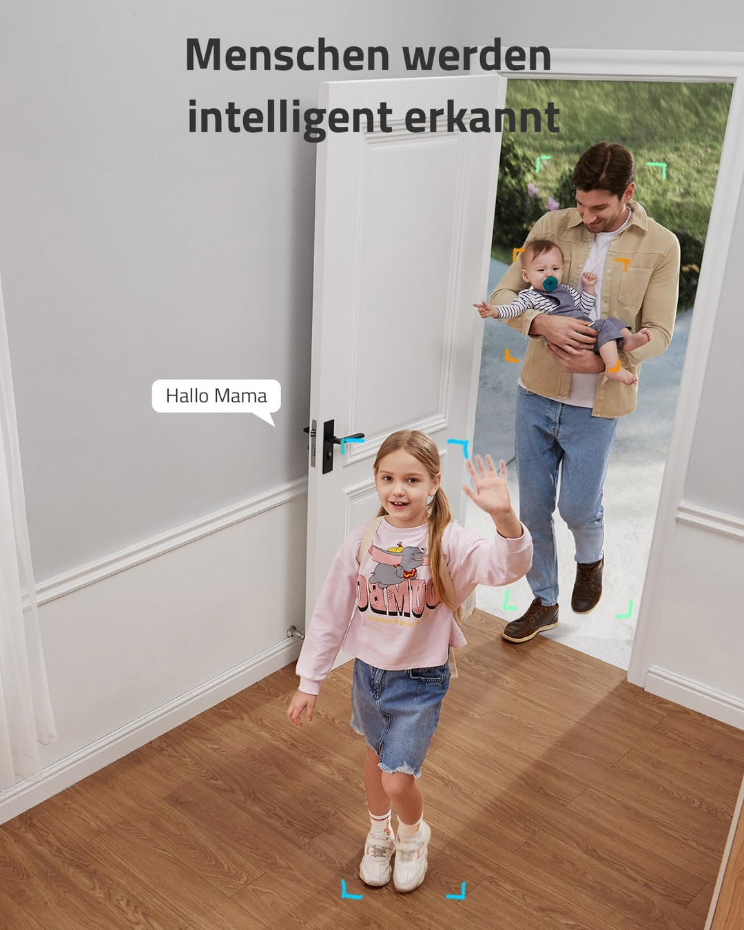 eufy Security Solo IndoorCam C24, 2K Plug-In Überwachungskamera für Innenbereiche, WLAN, Personenerk