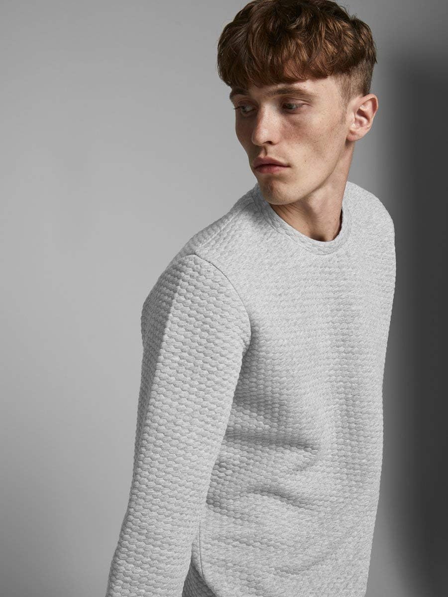 JACK & JONES Herren Pullover jjStructure grau L