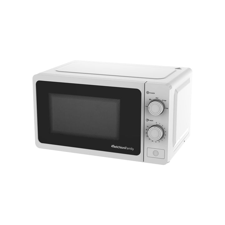 Melchioni Family Mikrowelle mit Grill 20 l, Welle, multifunktionale Mikrowelle, kleine Mikrowelle 80