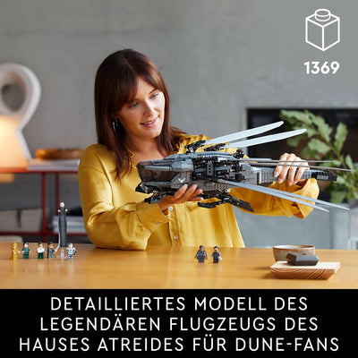 LEGO 10327 Icons Dune Atreides Royal Ornithopter, Set zum Sammeln für Erwachsene, Film-Geschenk für