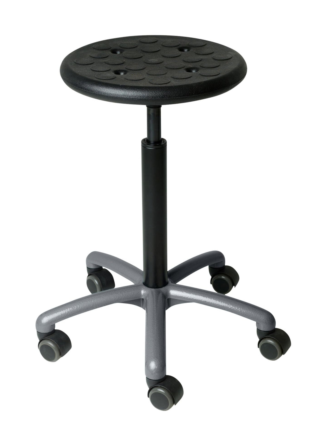 Küpper Dreh-Hocker Modell 70008, Sitzhöhe 54-79 cm, höhenverstellbar, Hellgrau, Hellgrau