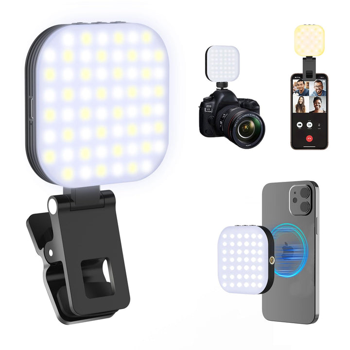 Mini Magnetisches Handy-Selfie-Licht, kompatibel mit iPhone Magsafe, Clip-on-Taschenlicht für Tablet