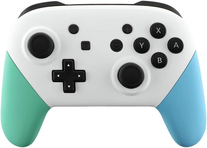 eXtremeRate Griff Hülle Set kompatibel mit Nintendo Switch Pro Controller, DIY-Ersatz Front Case/Bac