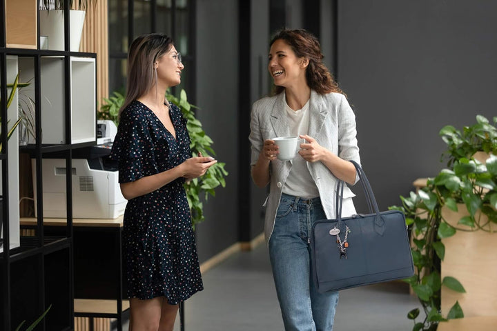 Catwalk Collection Handbags - Leder - Umhängetasche/Schultasche/Organizer/Arbeitstasche für Damen/Ar