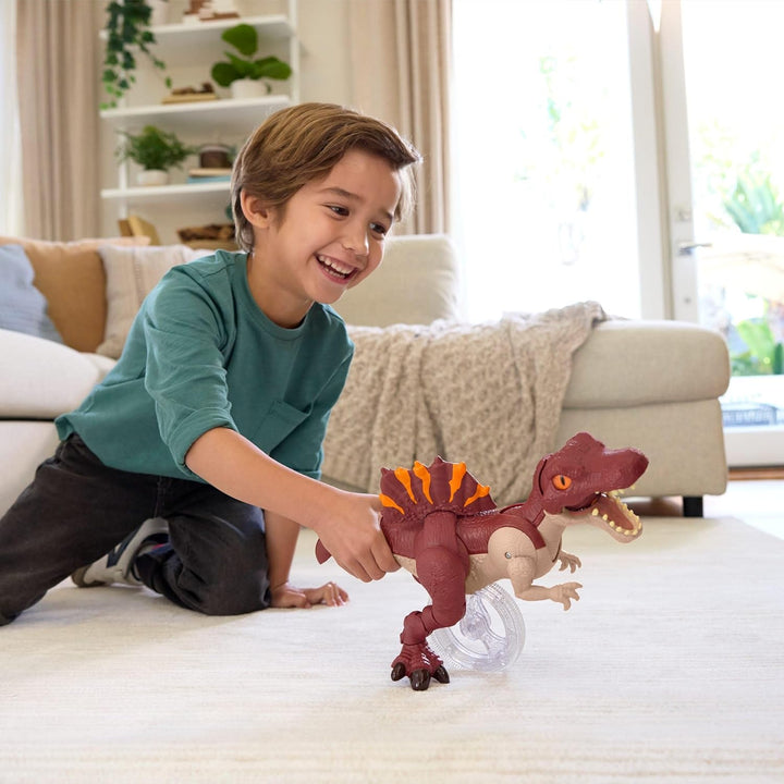 Fisher-Price Imaginext Jurassic World: Die Wiedergeburt Dinosaurier-Spielzeug, sprintende Spinosauru