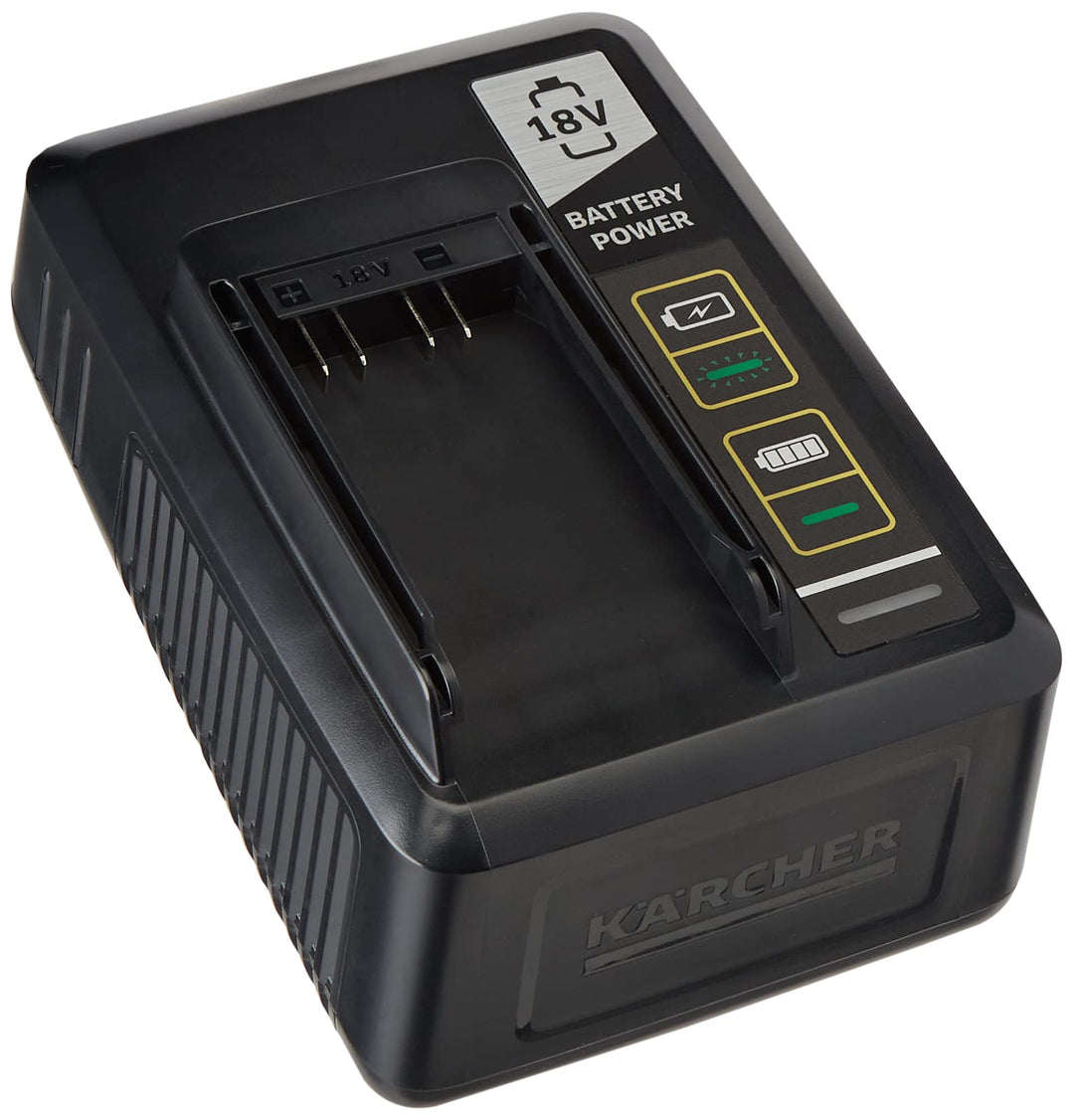 Kärcher Schnellladegerät Batterien Power 18 V (80 Prozent Akkuaufladung in 44 Minuten, für 18 V / 2.