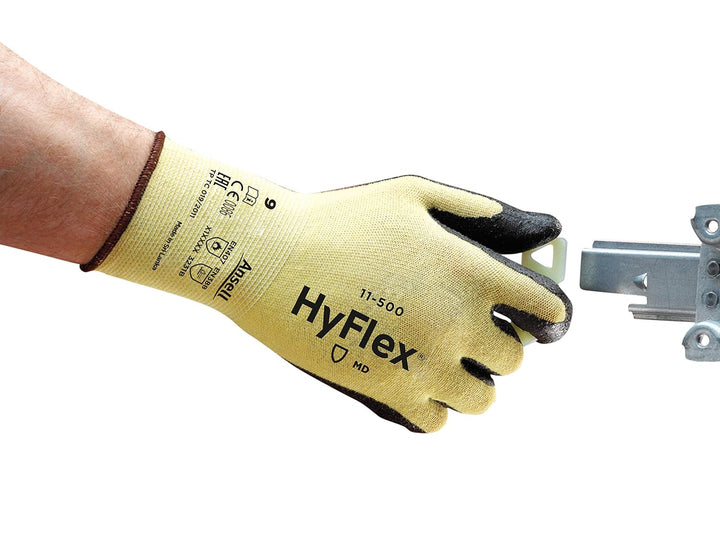 Ansell HyFlex 11-500 Schnittschutz Arbeitshandschuhe, Mechanikschutz, Industrie und Mechaniker Hands