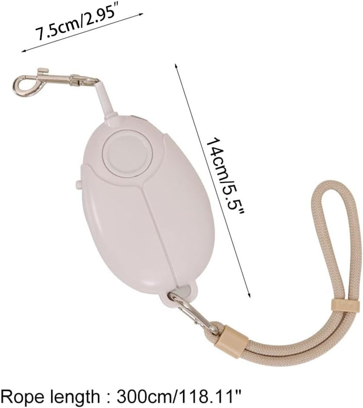 Mini Einziehbare Hundeleine, 3 Meter Lange, Robuste Haustierleine mit 360° Drehbarem Haken und LED-L