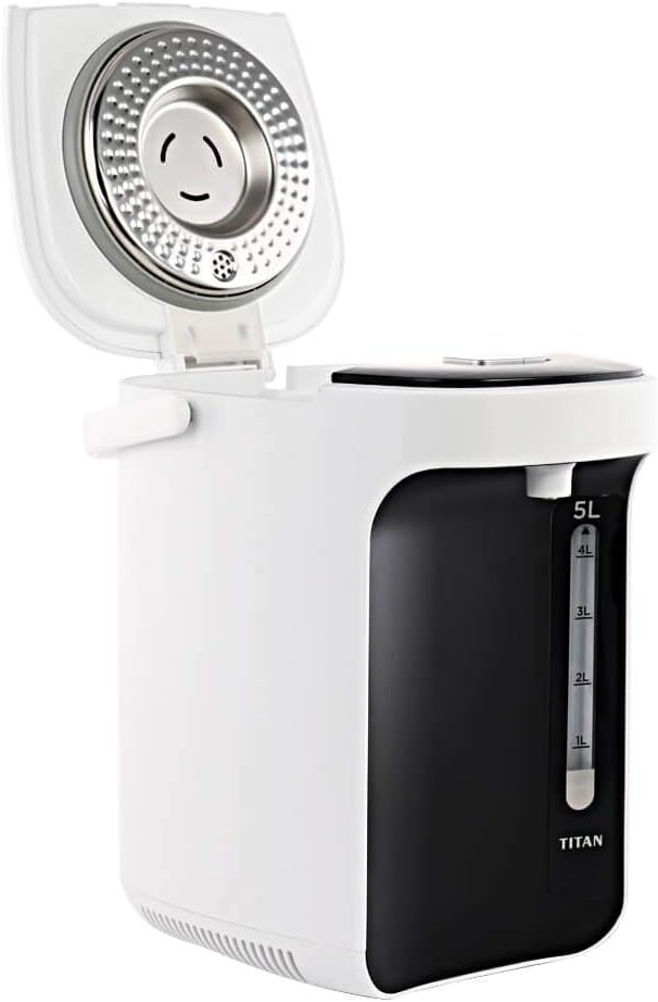 TITAN 2.1: Thermopot 5 Liter, Heisswasserspender 45-95 °C einstellbar, Thermoskanne, Teekocher mit K