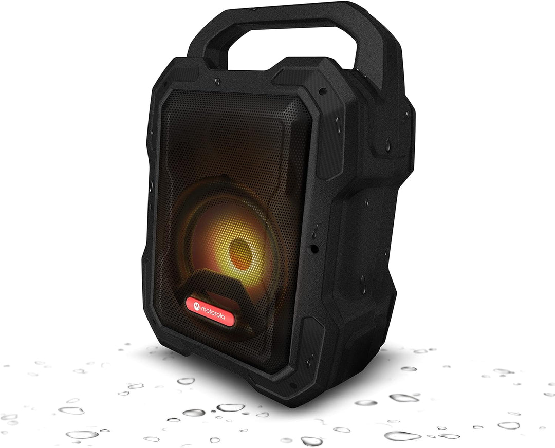 Motorola Sound ROKR 800 Bluetooth-Lautsprecher - 20 Stunden Akkulaufzeit - FM-Radio - Farbige LED -
