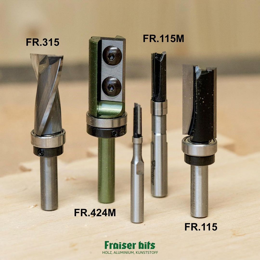 Fraiser Multibit - Nutfräser und Bündigfräser zum Kopieren und Schneiden, Durchmesser 19 mm, Schaft