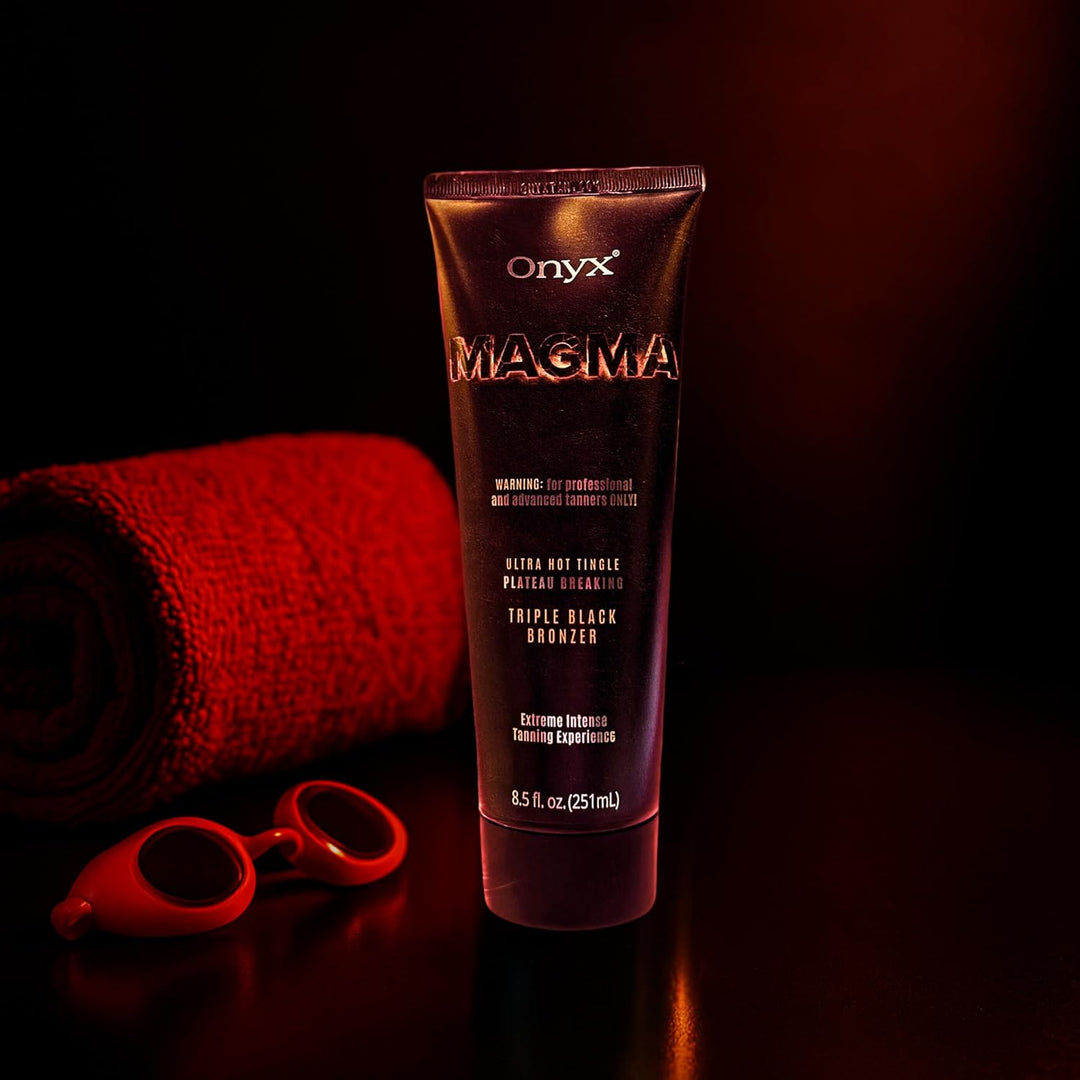 Onyx Magma Solarium Creme mit Bräunungsbeschleuniger und Tingle Effekt - Ultra Hot Triple Black Bron