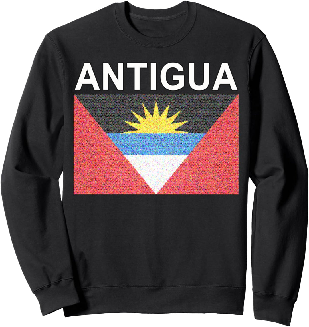 Antiguan Flag Artistic-style Antigua National Pride Sweatshirt