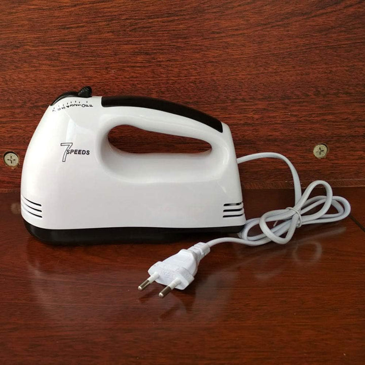T&F Mixer Handrührer, Elektrischer Handmixer mit 2 Knethaken und 2 Schneebesen, 150 Watt, 7-Gang, We