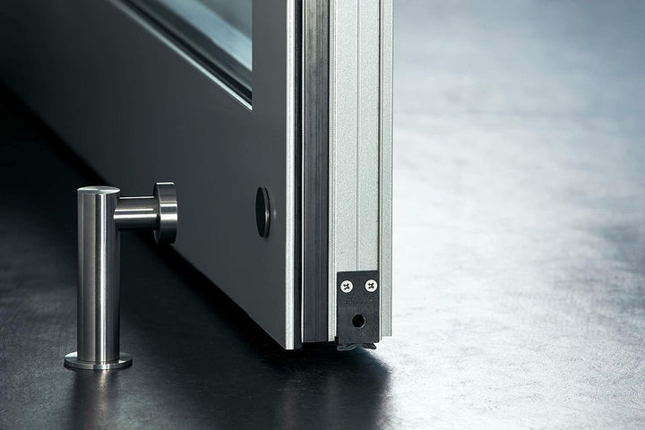 PHOS Design, TFM25-100, Türfeststeller mit Magnet, Edelstahl Vollmaterial matt, Türstopper, Fensters