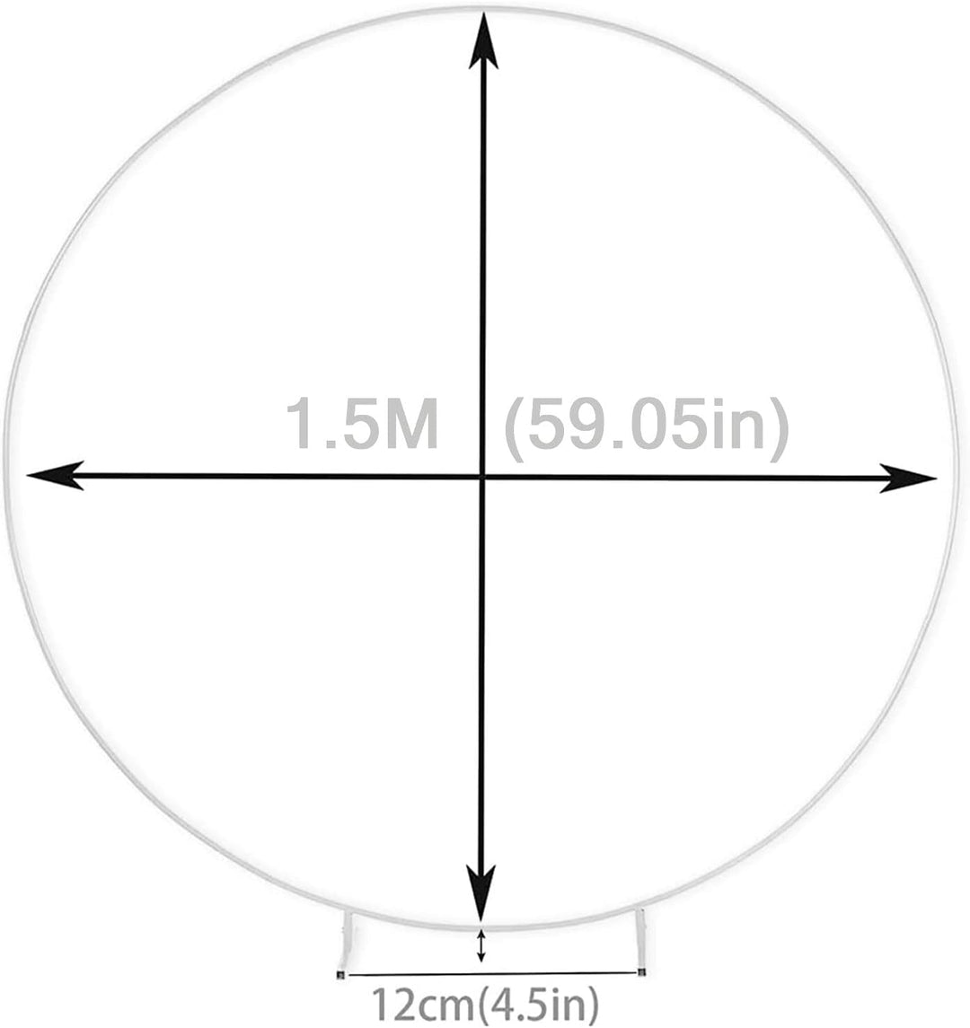 1.5M Metall Luftballon Bogen Kit,DIY Gebogene Bögen,Eisen Hochzeitsbogen,DIY Metall Runde Ballon Bog
