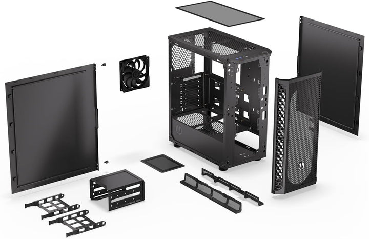 ENDORFY Signum 300 Solid, ATX PC-Gehäuse, Mesh-Frontplatte, 1x PWM-Lüfter enthalten, Herausnehmbare