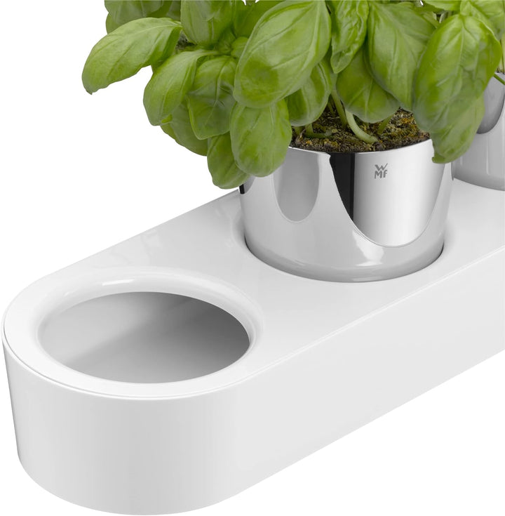 WMF Gourmet Kräutertopf mit Bewässerungssystem 3-teilig, Kräutergarten für die Küche, 36x 12,5x 12,5