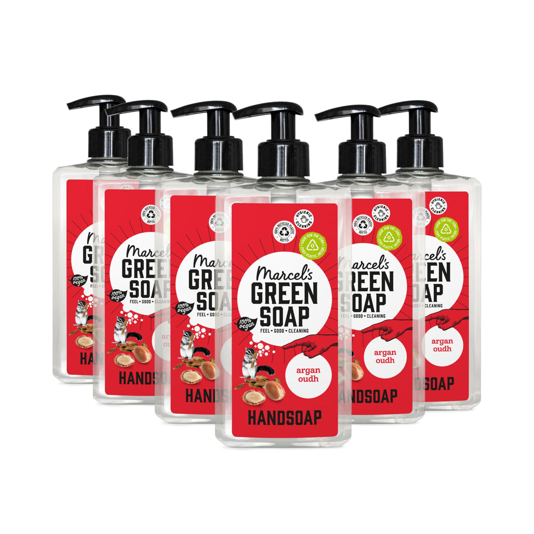 Marcel's Green Soap - Handseife Argan & Oudh - Flüssigseife Spender - 100% Umweltfreundlich - 100% V