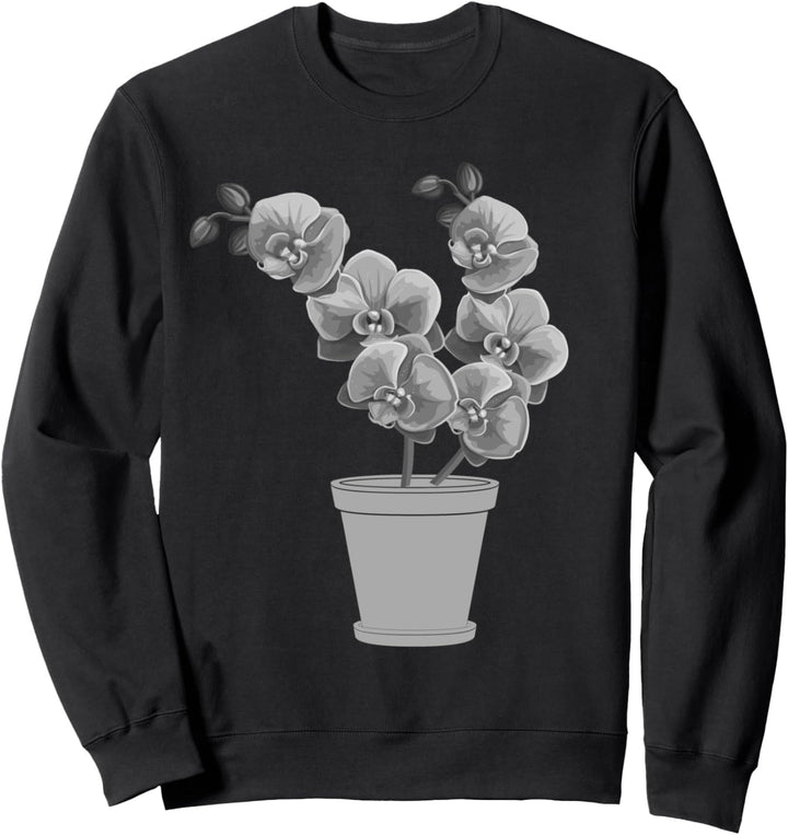 Aquarell-Orchidee mit 8 super niedlichen Kunstwerk-Designs für zwei Sweatshirt
