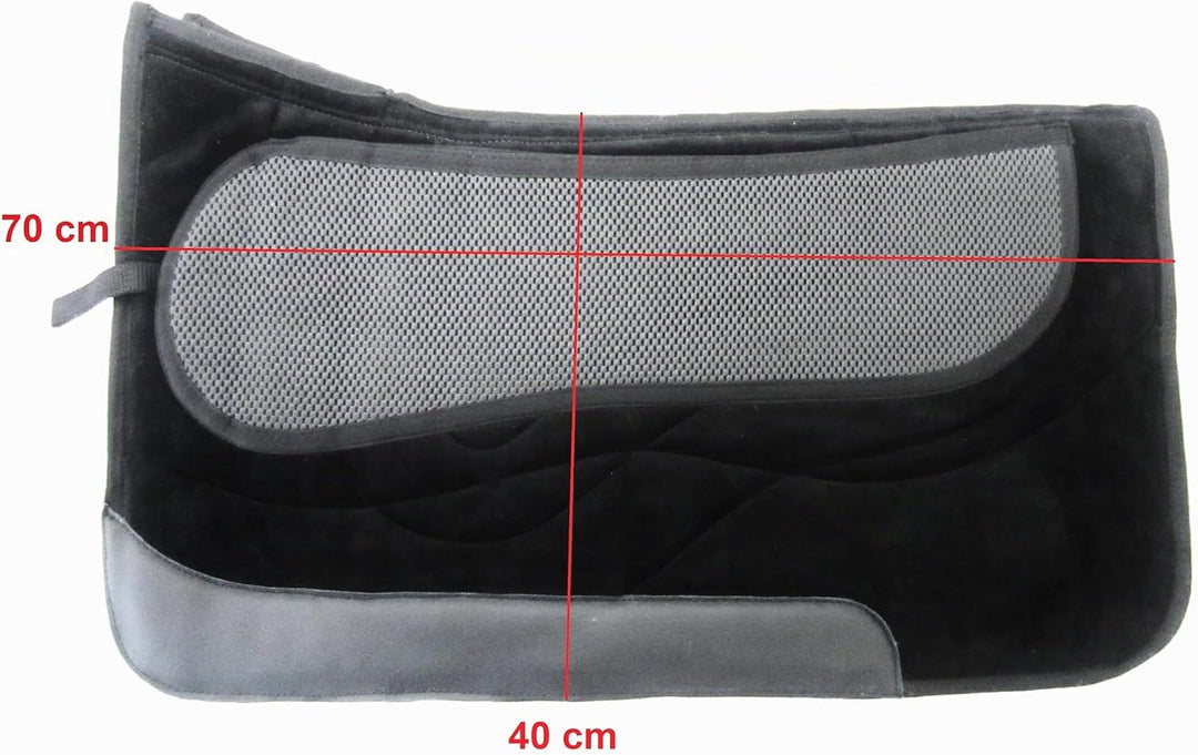 PS Pferdeartikel Westernpad Square, Sandwichpad, 2 Kammern - Spezial - Braun, Braun