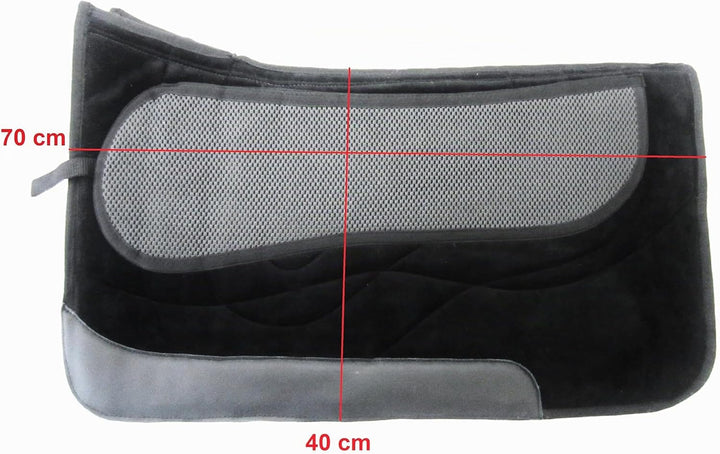 PS Pferdeartikel Westernpad Square, Sandwichpad, 2 Kammern - Spezial - Braun, Braun