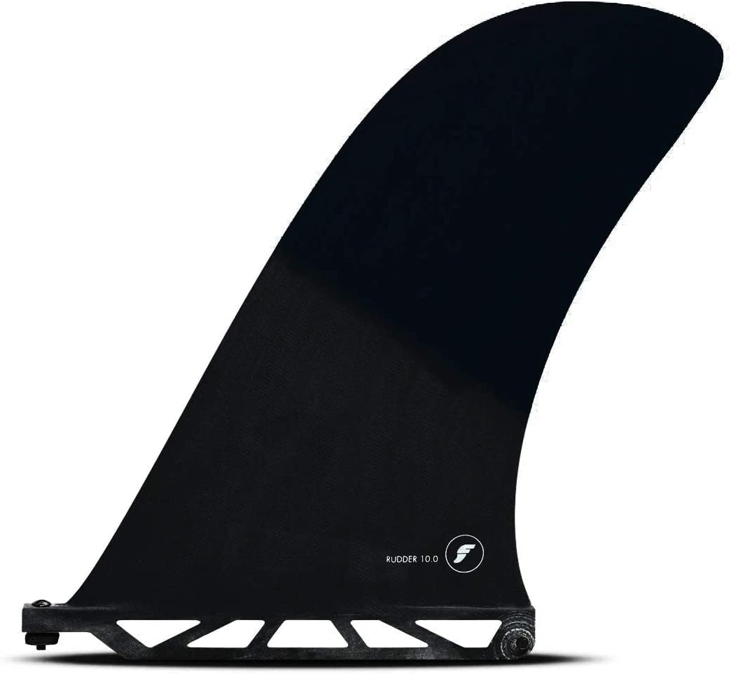 Futures Single Fin Rudder 10.0 Fiberglass Black US Box Surfboard Longboard Finne