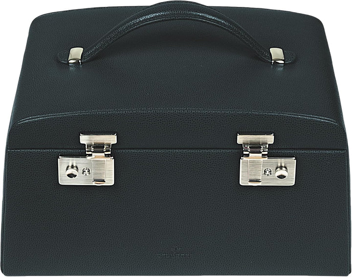 Windrose Beluga Schmuckkoffer 29,5 cm Leder Black, Black