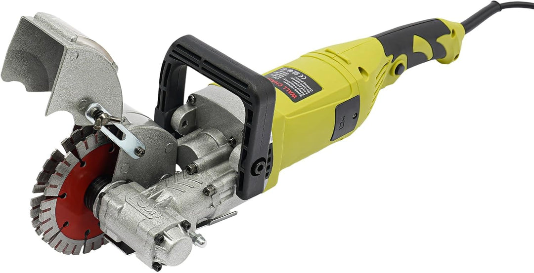 Schlitzmaschine, Mauernutfräse mit 5 Sägeblätter Werkzeugkoffer Wasserpumpe für Haushalt Industrie M