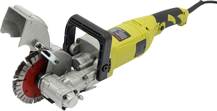 Schlitzmaschine, Mauernutfräse mit 5 Sägeblätter Werkzeugkoffer Wasserpumpe für Haushalt Industrie M