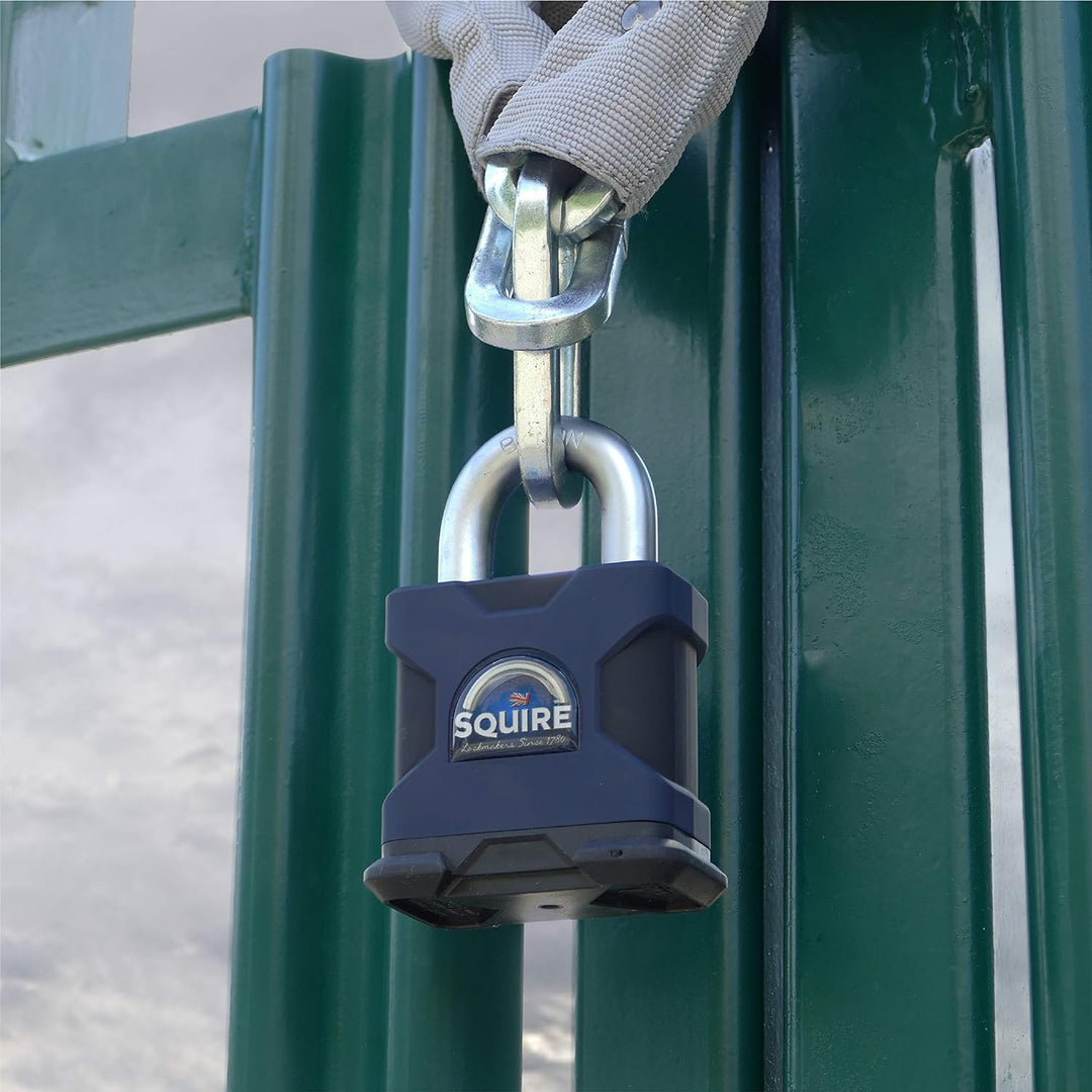 SS50S Stronghold 50mm Solid Steel Padlock Open Shackle (SS50S) 50 mm Farbe Kann Abweichen, 50 mm Far