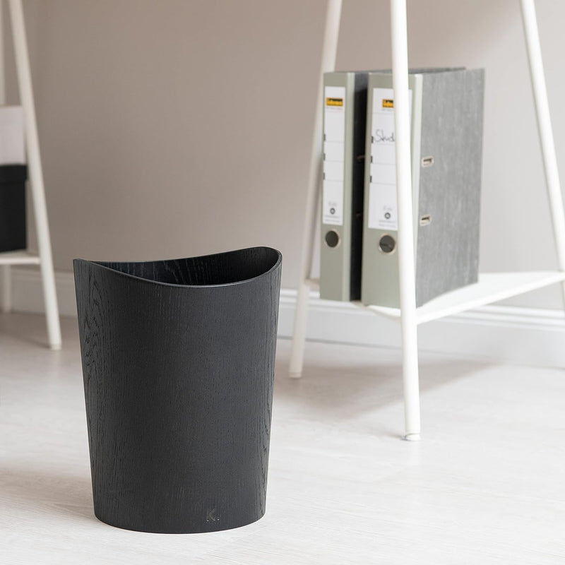 Kazai. Echtholz Papierkorb Börje | Holz Mülleimer für Büro, Kinderzimmer, Schlafzimmer u.m. | 9 Lite